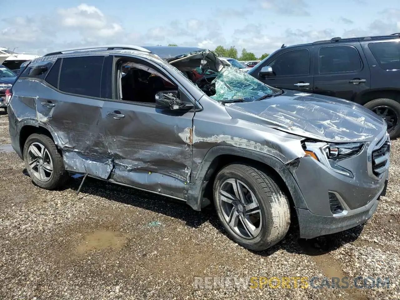 4 fotografías del automóvil dañado 3GKALVEV8LL251681 GMC TERRAIN 2020