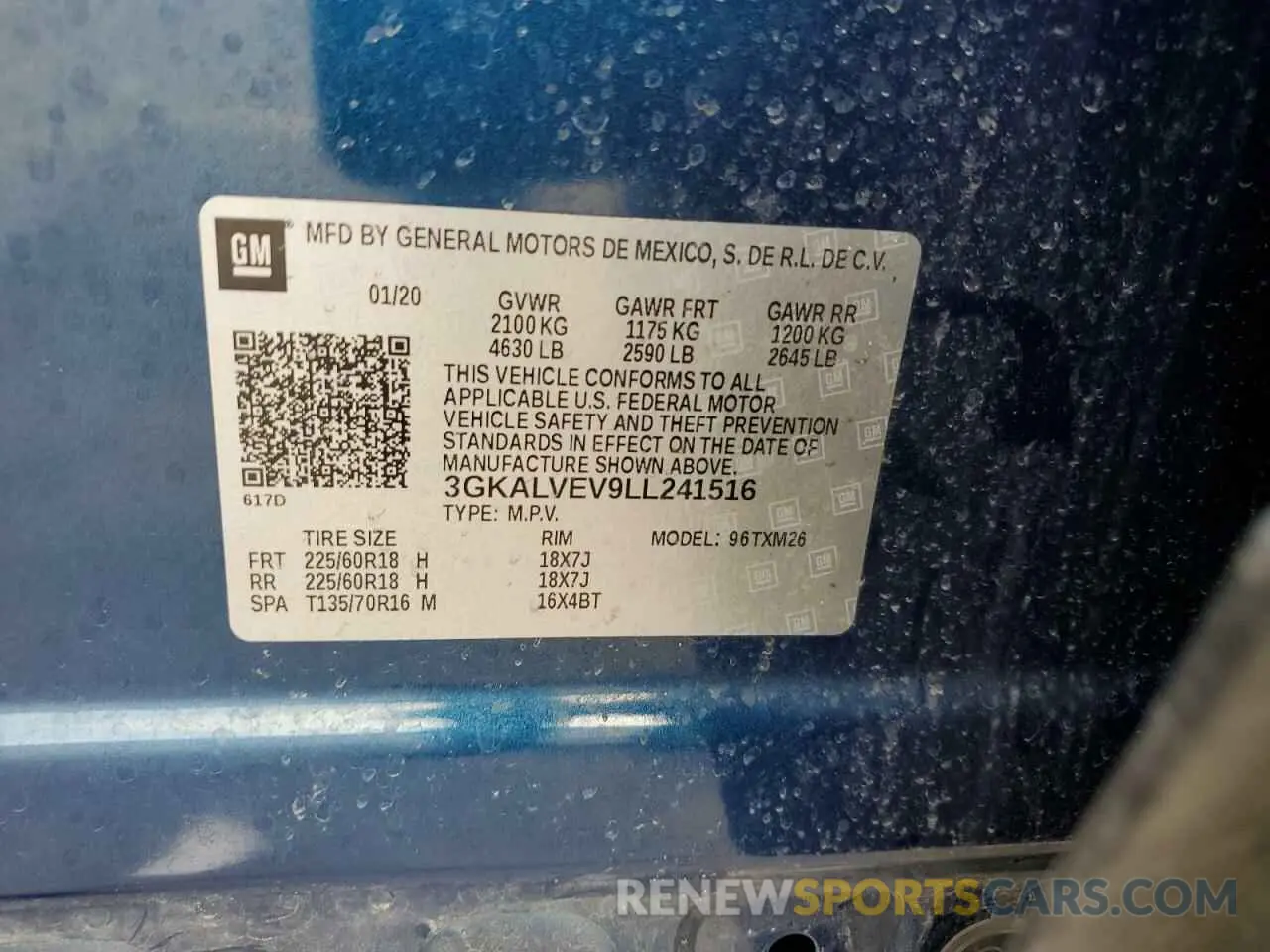 14 fotografías del automóvil dañado 3GKALVEV9LL241516 GMC TERRAIN 2020