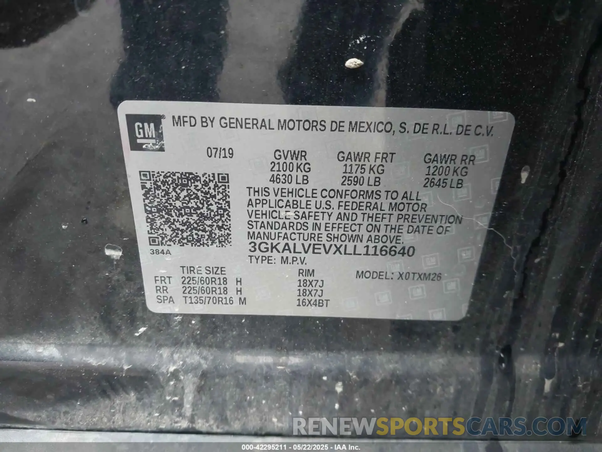9 fotografías del automóvil dañado 3GKALVEVXLL116640 GMC TERRAIN 2020