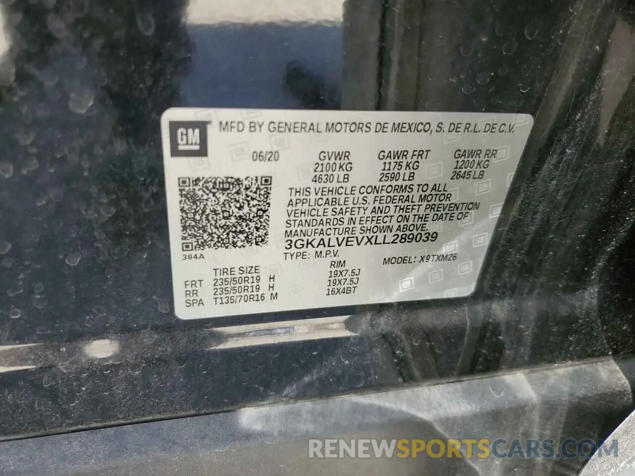 13 fotografías del automóvil dañado 3GKALVEVXLL289039 GMC TERRAIN 2020
