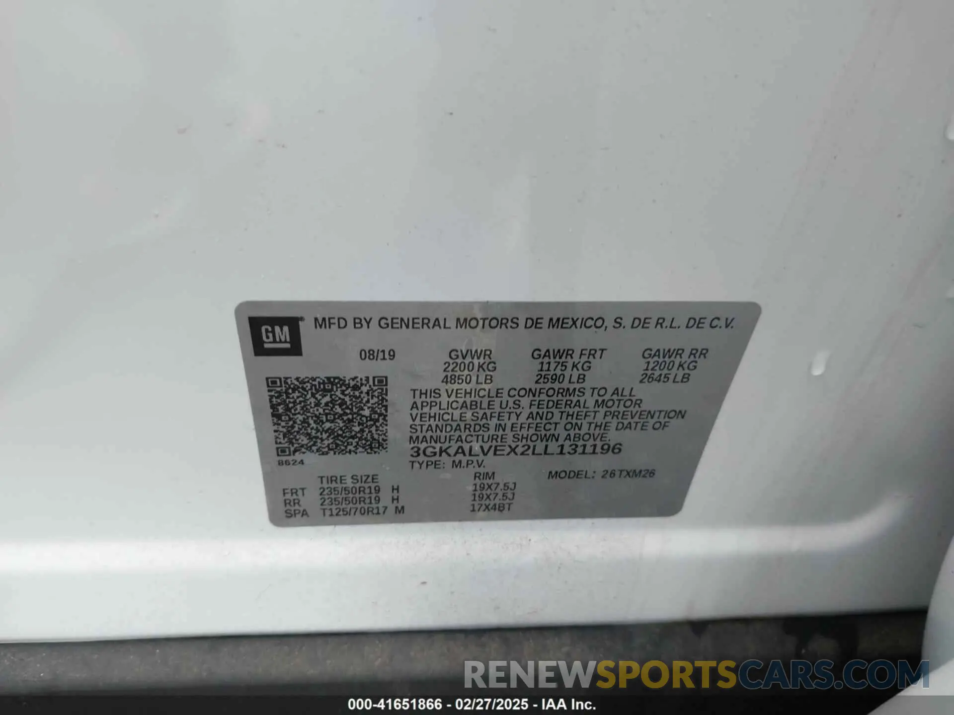 9 fotografías del automóvil dañado 3GKALVEX2LL131196 GMC TERRAIN 2020