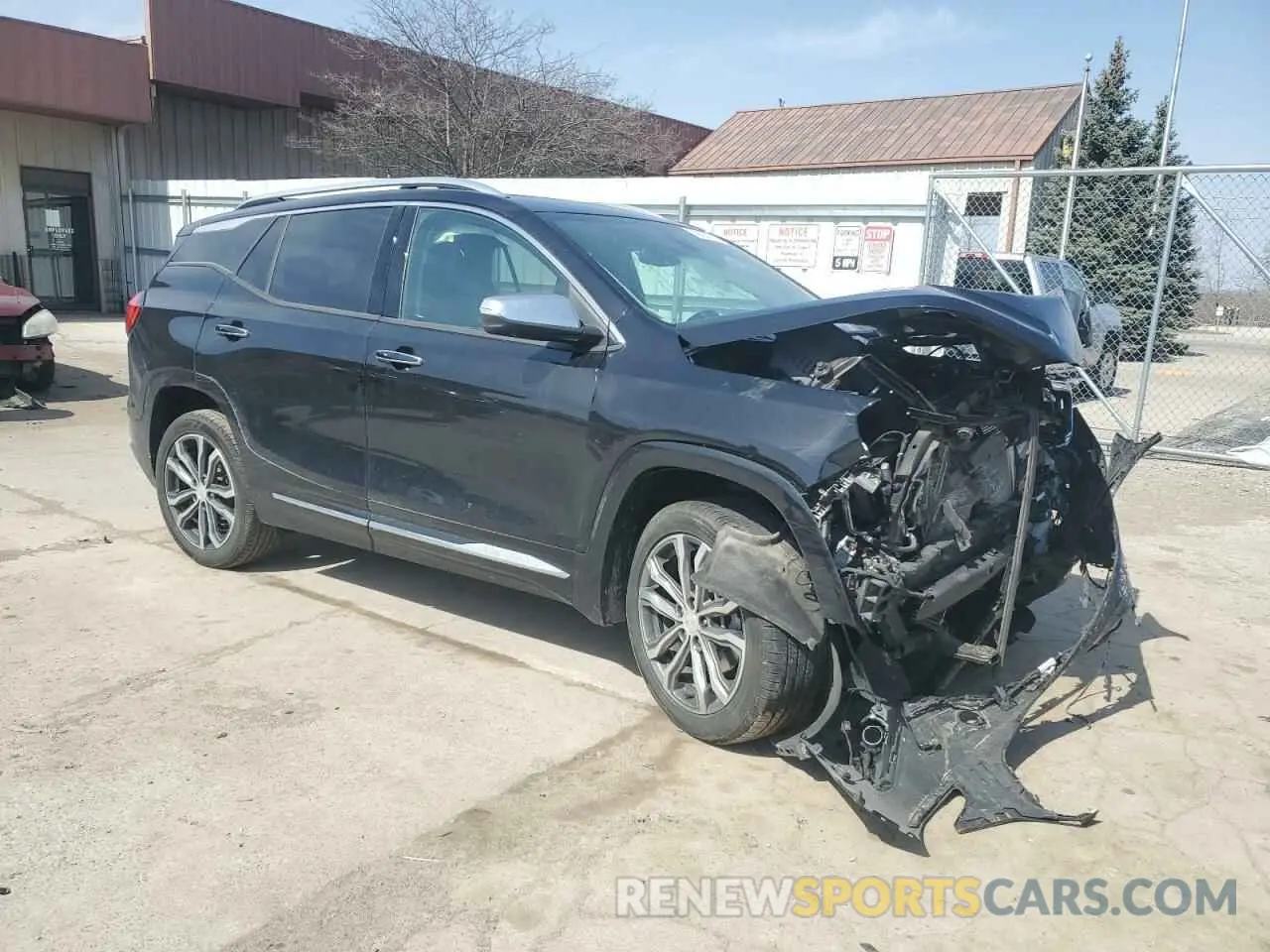 4 fotografías del automóvil dañado 3GKALXEX3LL107565 GMC TERRAIN 2020