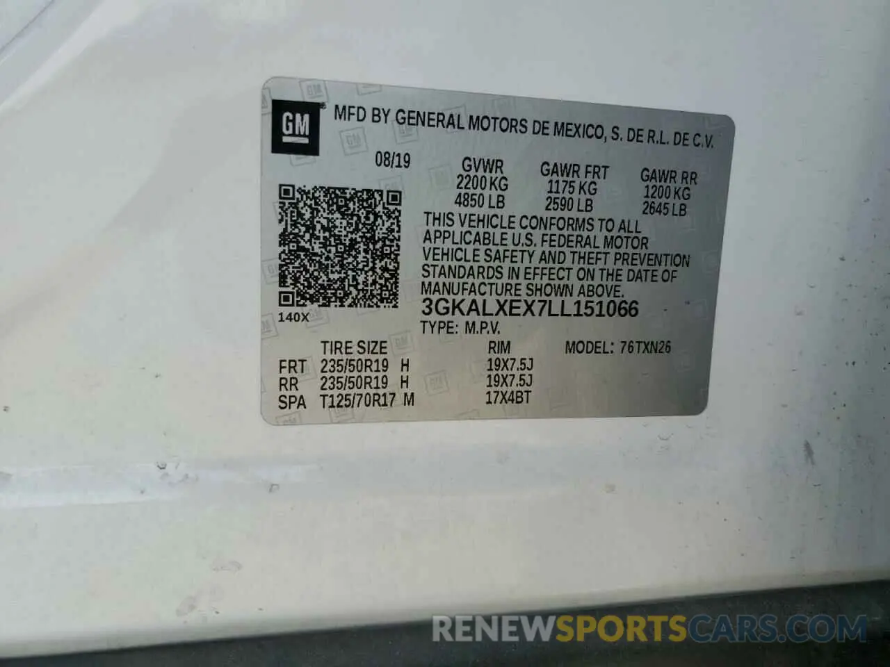 15 fotografías del automóvil dañado 3GKALXEX7LL151066 GMC TERRAIN 2020