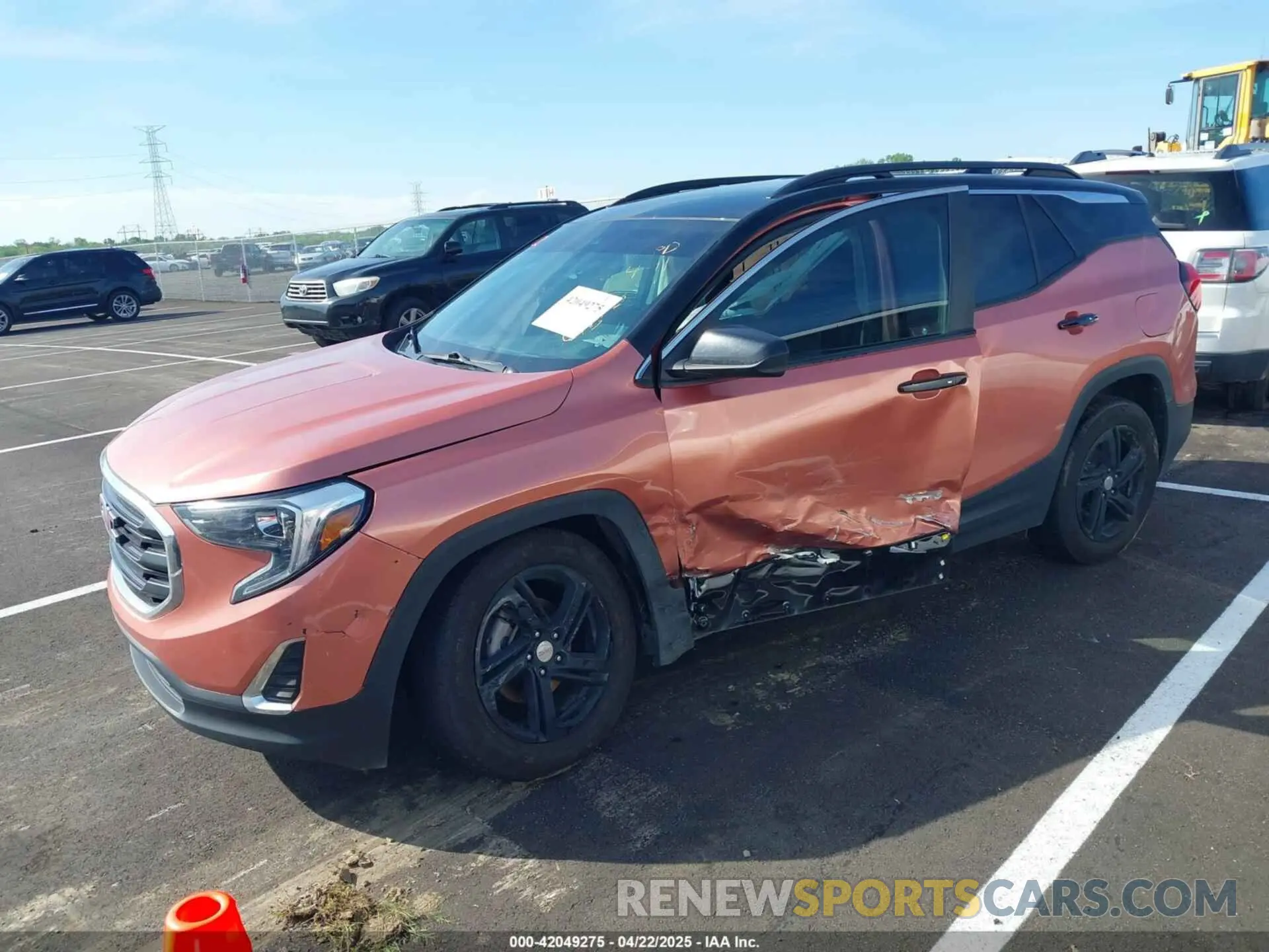 2 fotografías del automóvil dañado 3GKALMEV0ML307124 GMC TERRAIN 2021