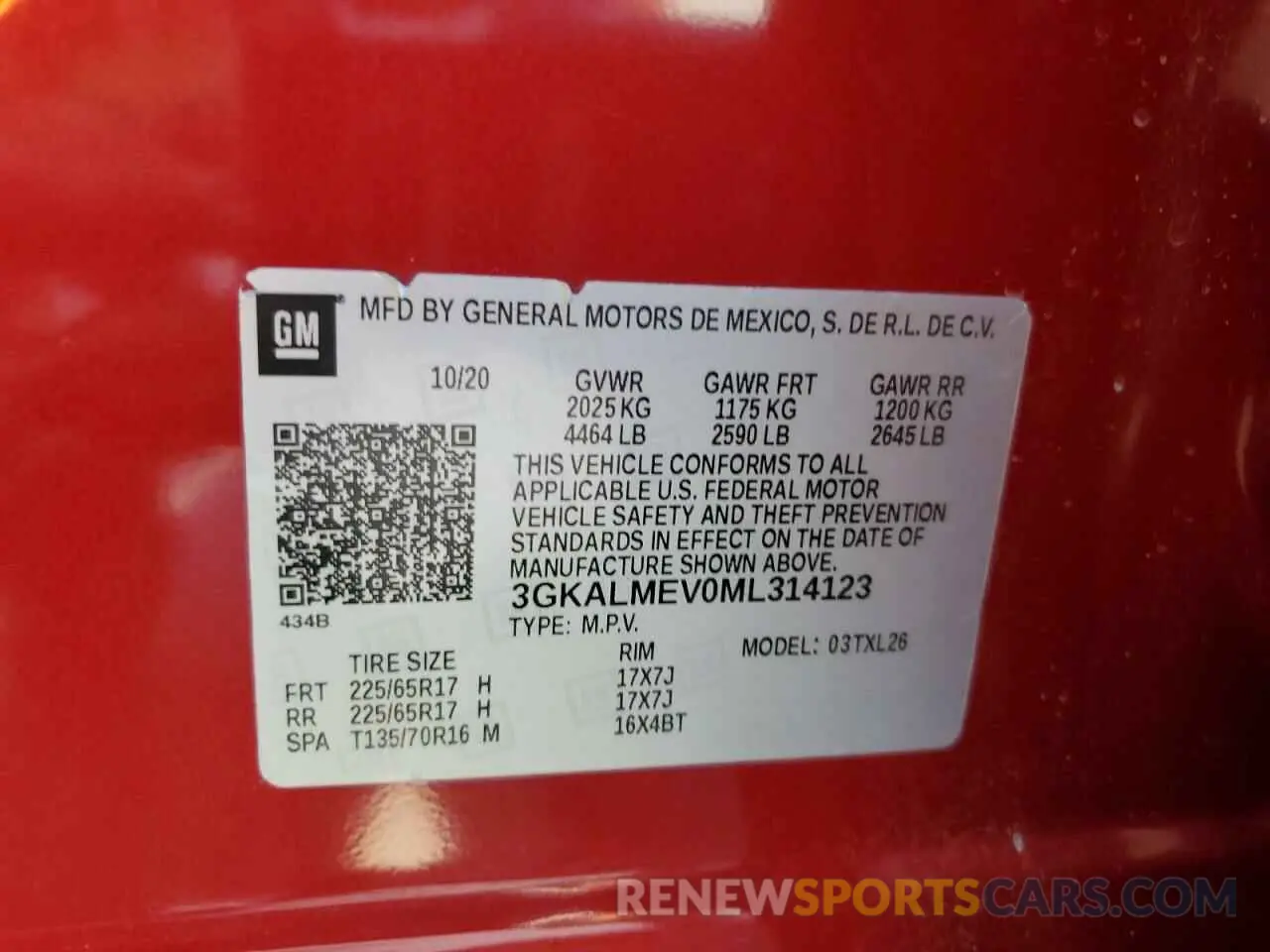 13 fotografías del automóvil dañado 3GKALMEV0ML314123 GMC TERRAIN 2021