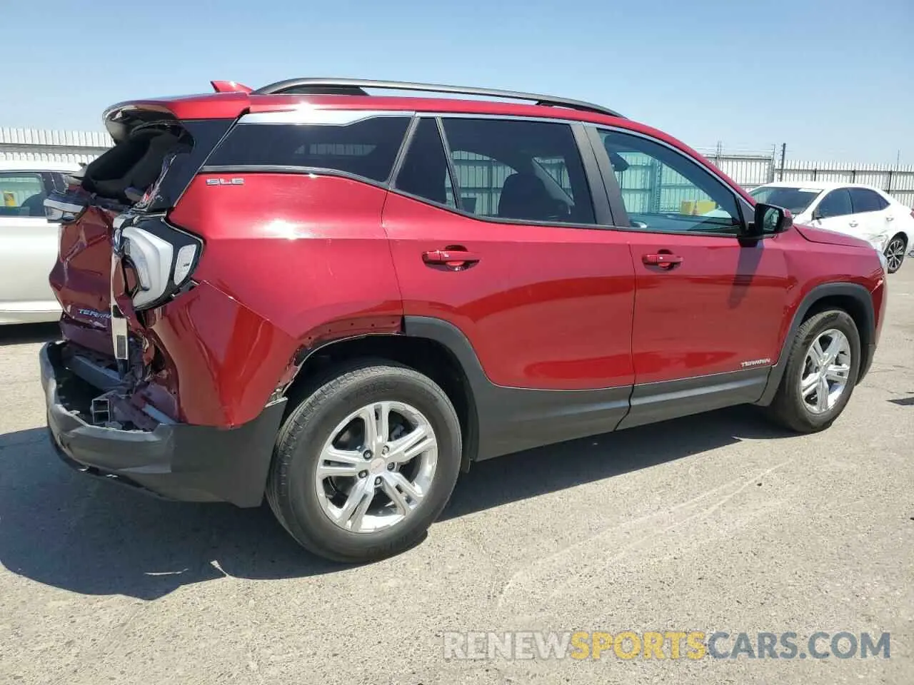 3 fotografías del automóvil dañado 3GKALMEV0ML314123 GMC TERRAIN 2021