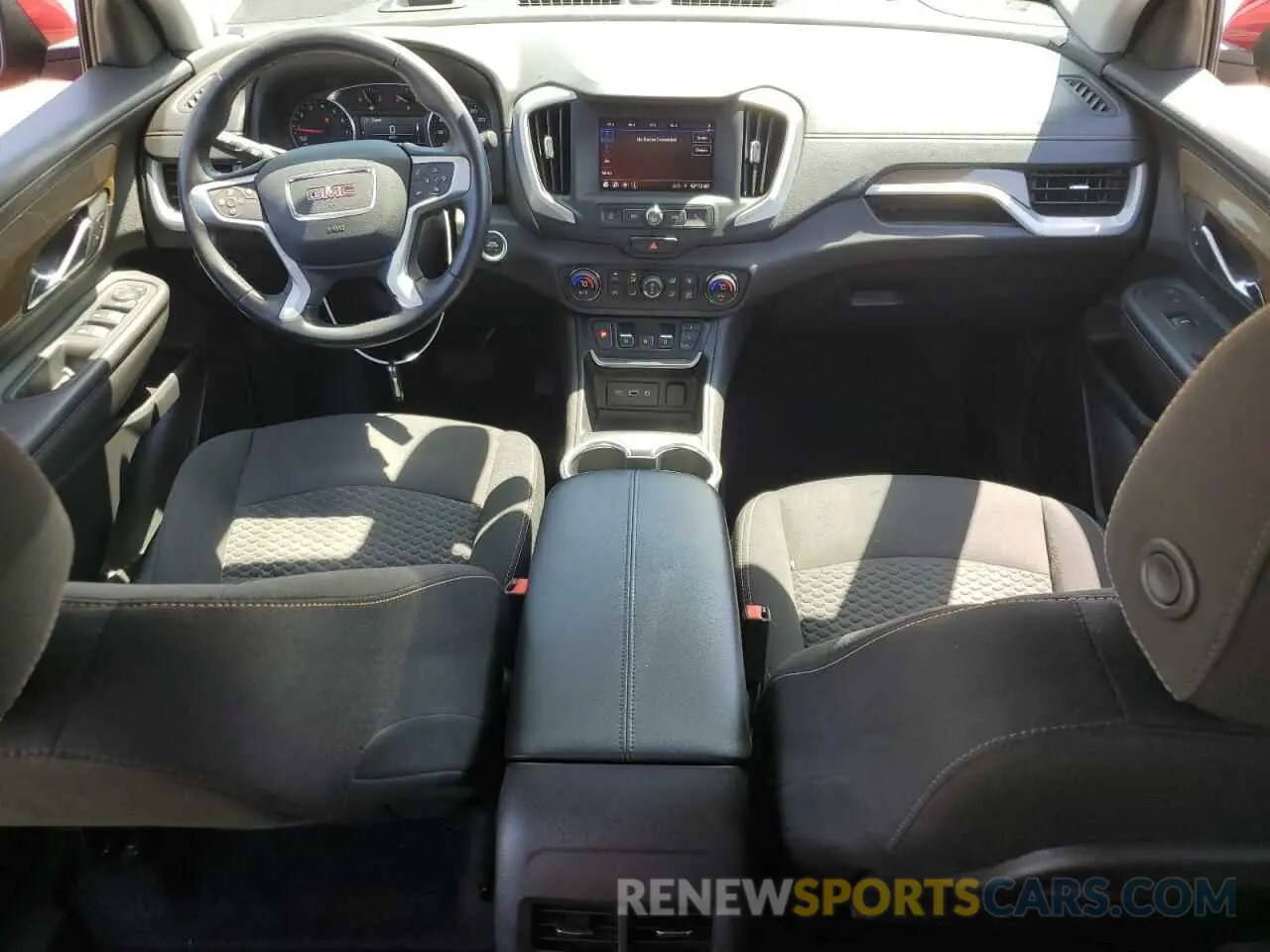 8 fotografías del automóvil dañado 3GKALMEV0ML314123 GMC TERRAIN 2021