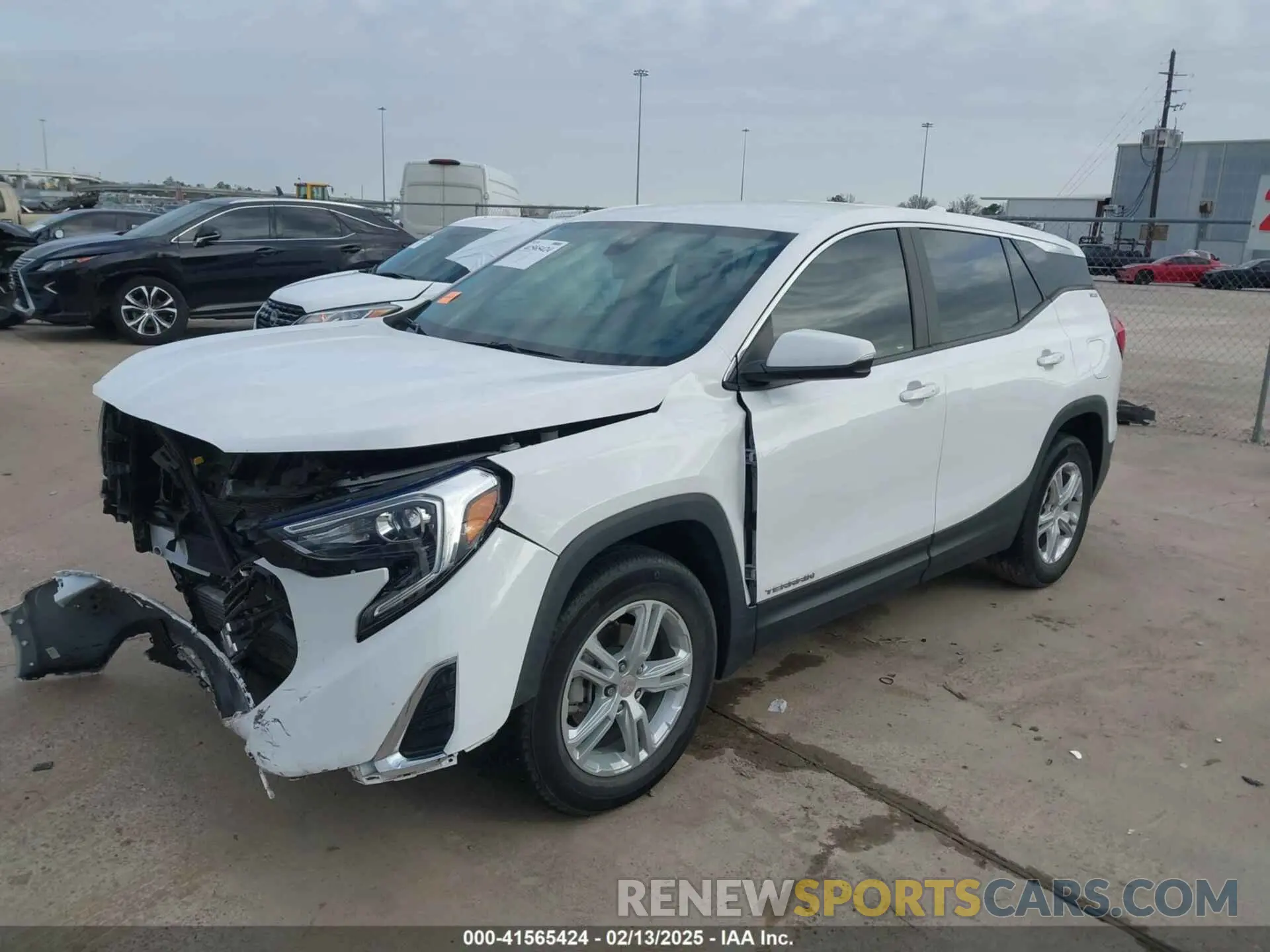 2 fotografías del automóvil dañado 3GKALMEV1ML349365 GMC TERRAIN 2021