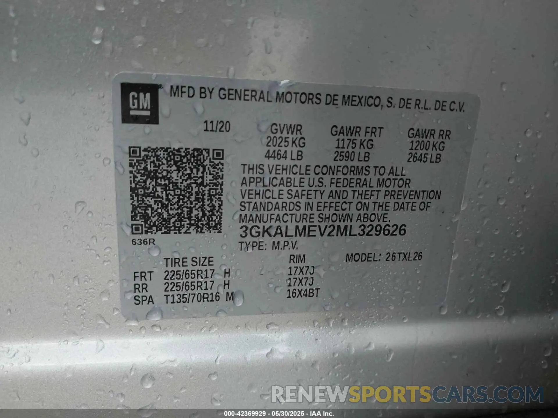 9 fotografías del automóvil dañado 3GKALMEV2ML329626 GMC TERRAIN 2021