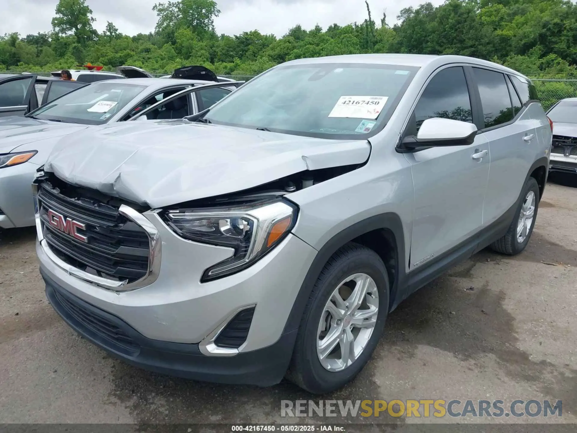 2 fotografías del automóvil dañado 3GKALMEV2ML363310 GMC TERRAIN 2021
