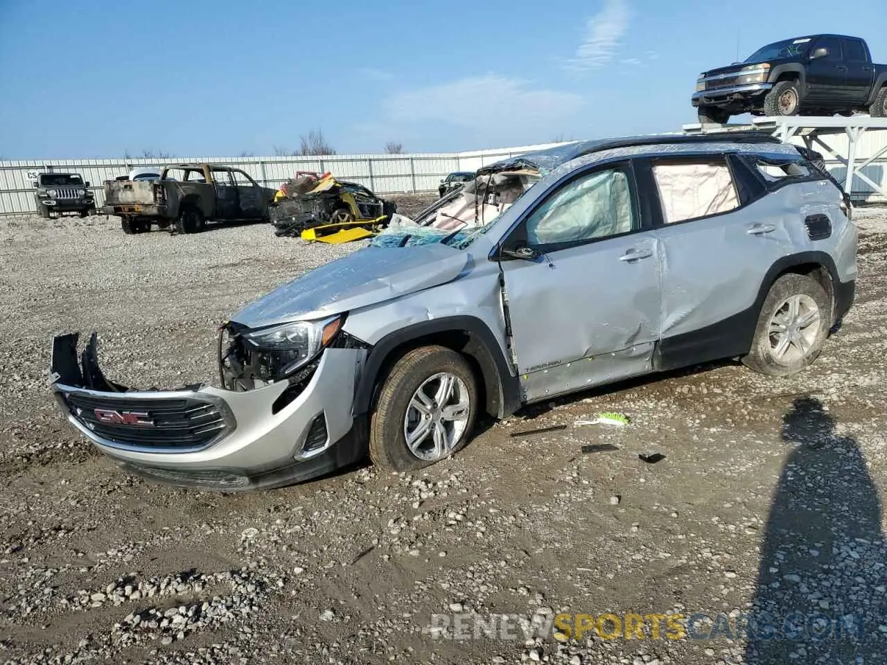 1 fotografías del automóvil dañado 3GKALMEV3ML402440 GMC TERRAIN 2021
