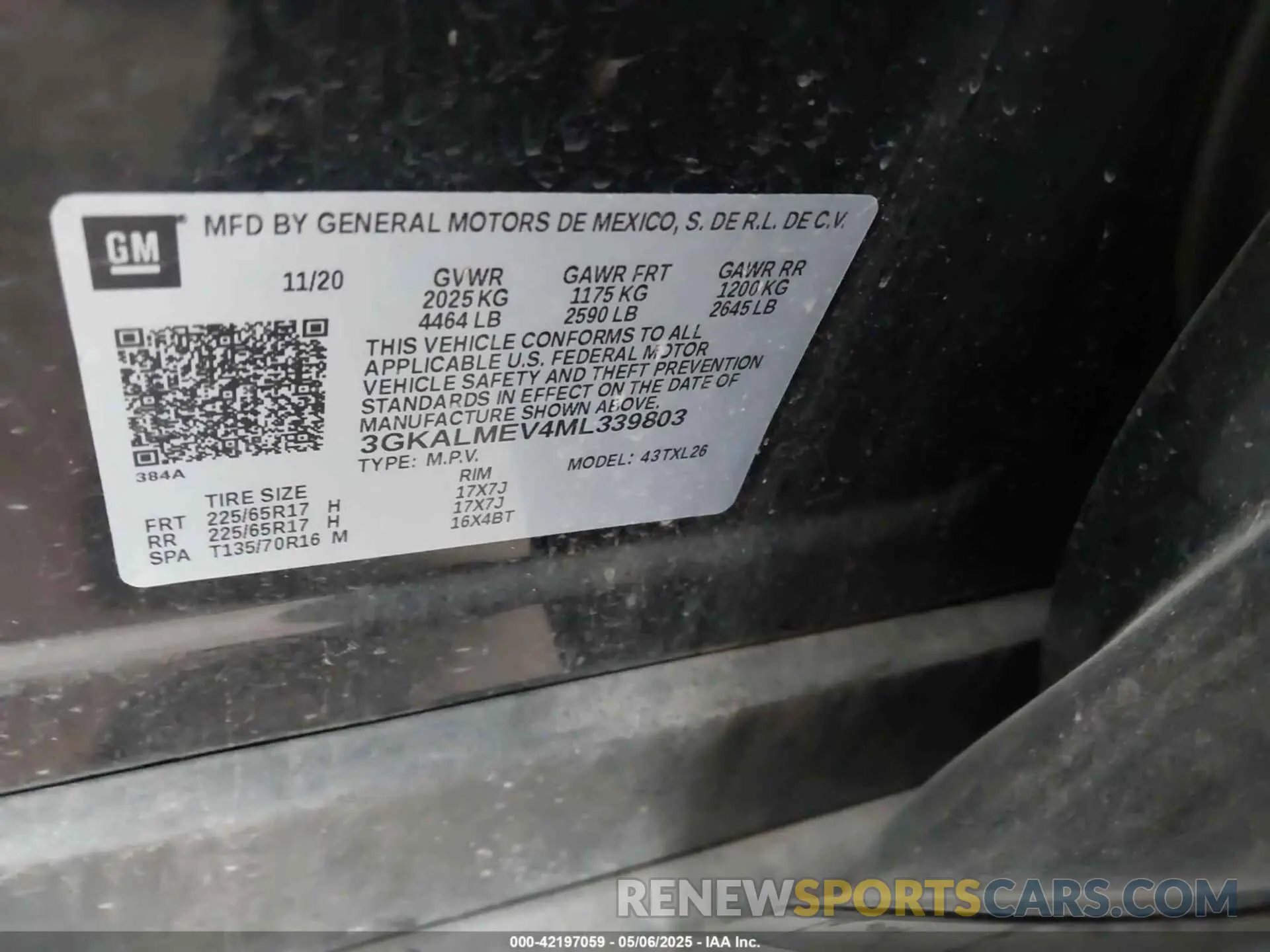 9 fotografías del automóvil dañado 3GKALMEV4ML339803 GMC TERRAIN 2021