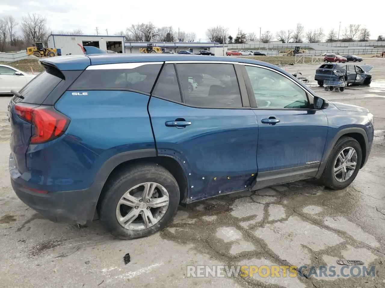 3 fotografías del automóvil dañado 3GKALMEV4ML367360 GMC TERRAIN 2021