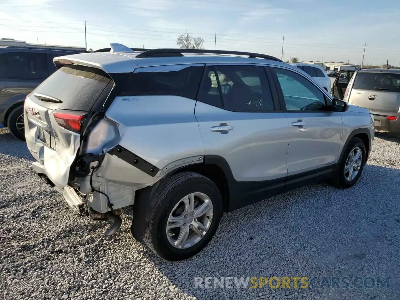 3 fotografías del automóvil dañado 3GKALMEV5ML353483 GMC TERRAIN 2021