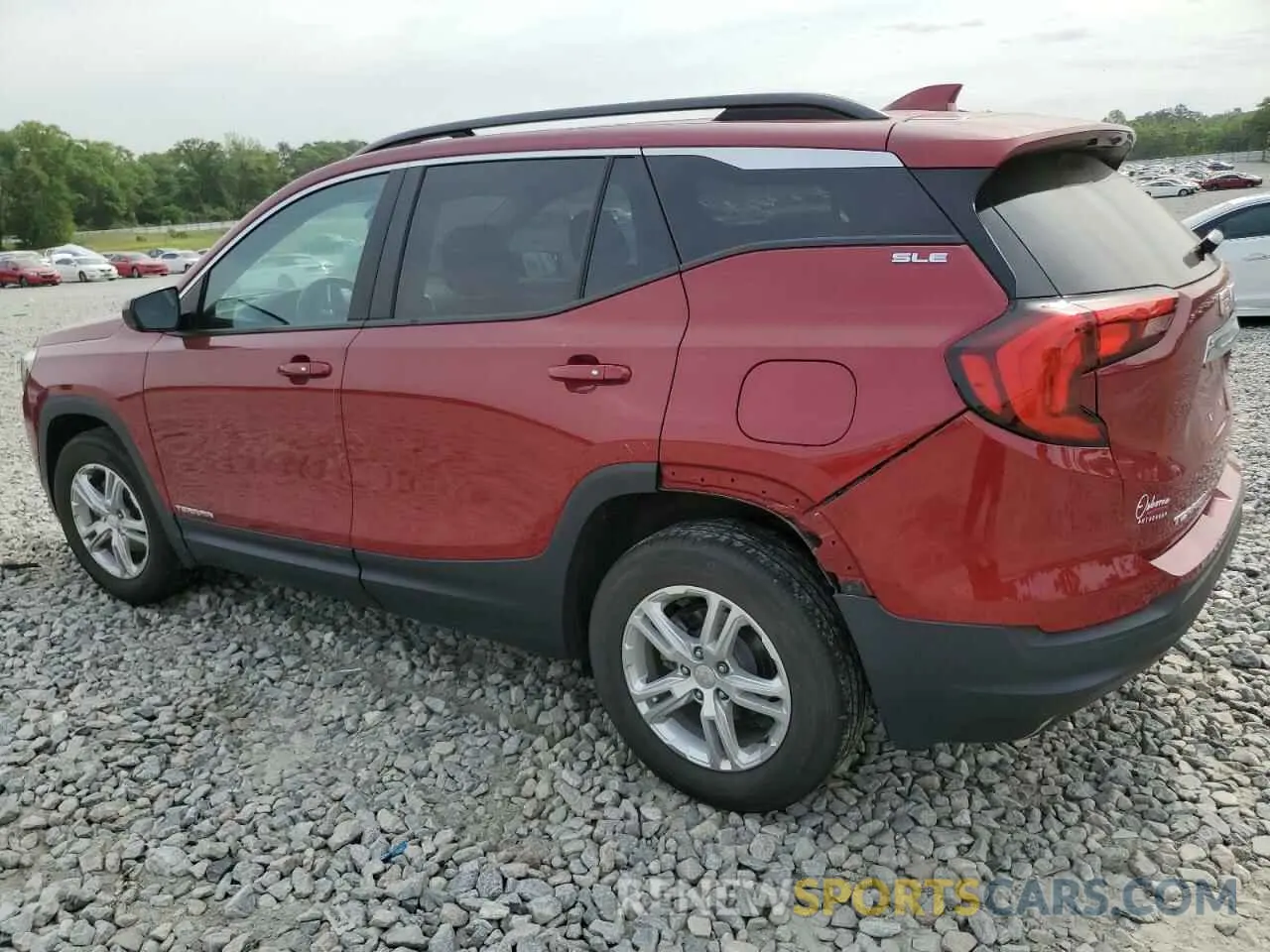 2 fotografías del automóvil dañado 3GKALMEV6ML339477 GMC TERRAIN 2021