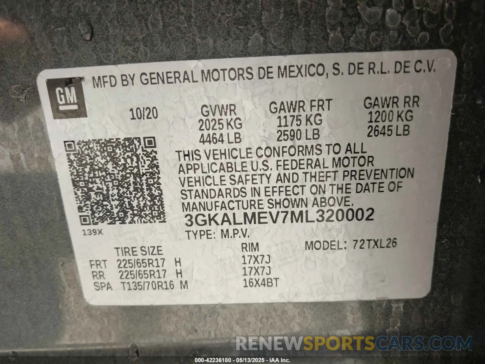 9 fotografías del automóvil dañado 3GKALMEV7ML320002 GMC TERRAIN 2021