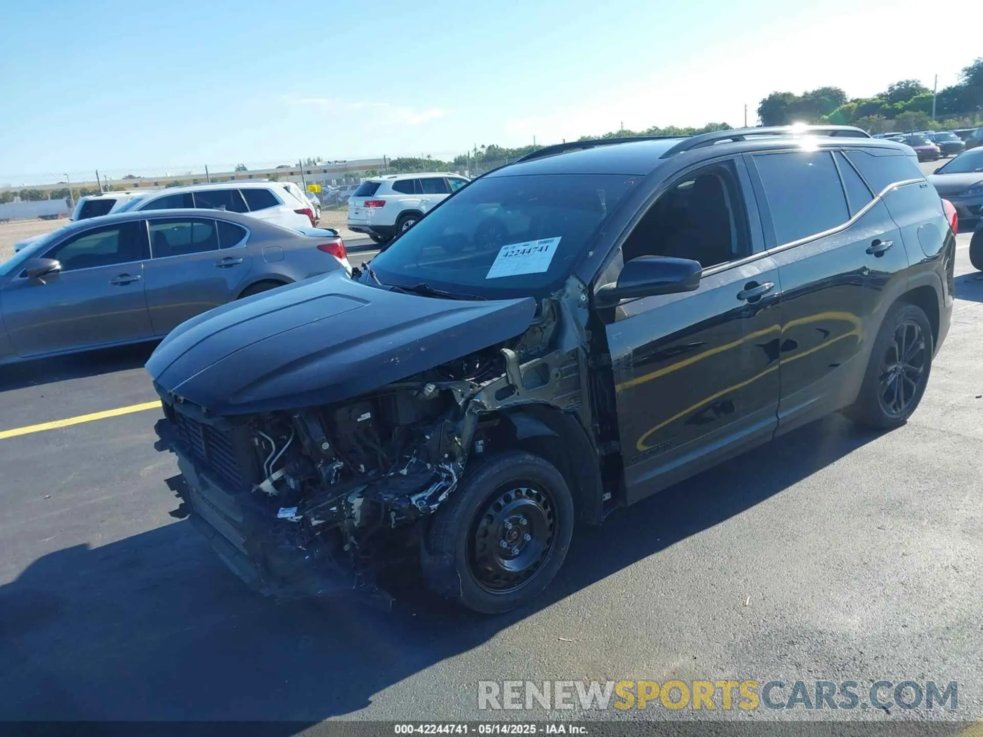 2 fotografías del automóvil dañado 3GKALMEV7ML320792 GMC TERRAIN 2021