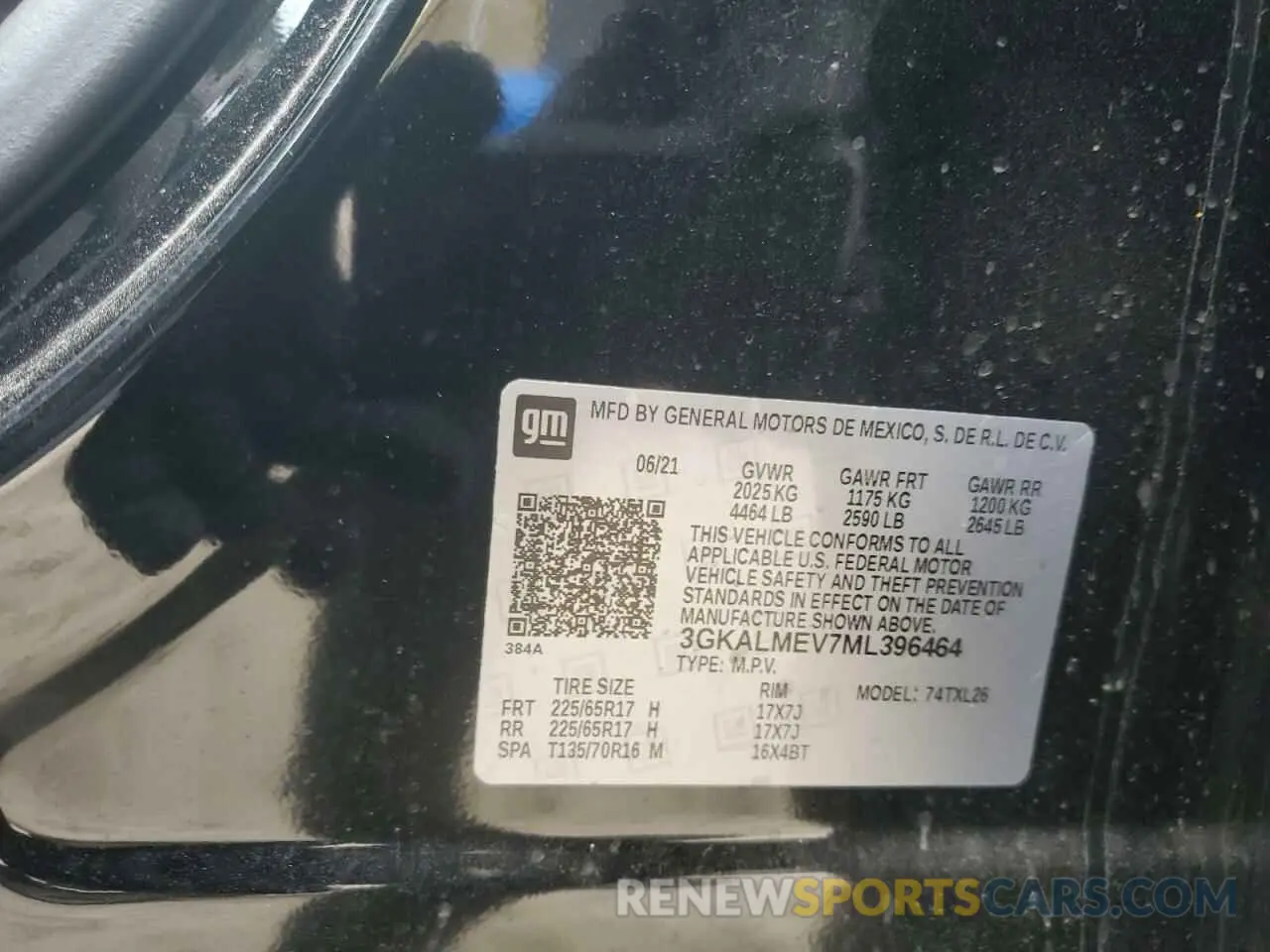 15 fotografías del automóvil dañado 3GKALMEV7ML396464 GMC TERRAIN 2021