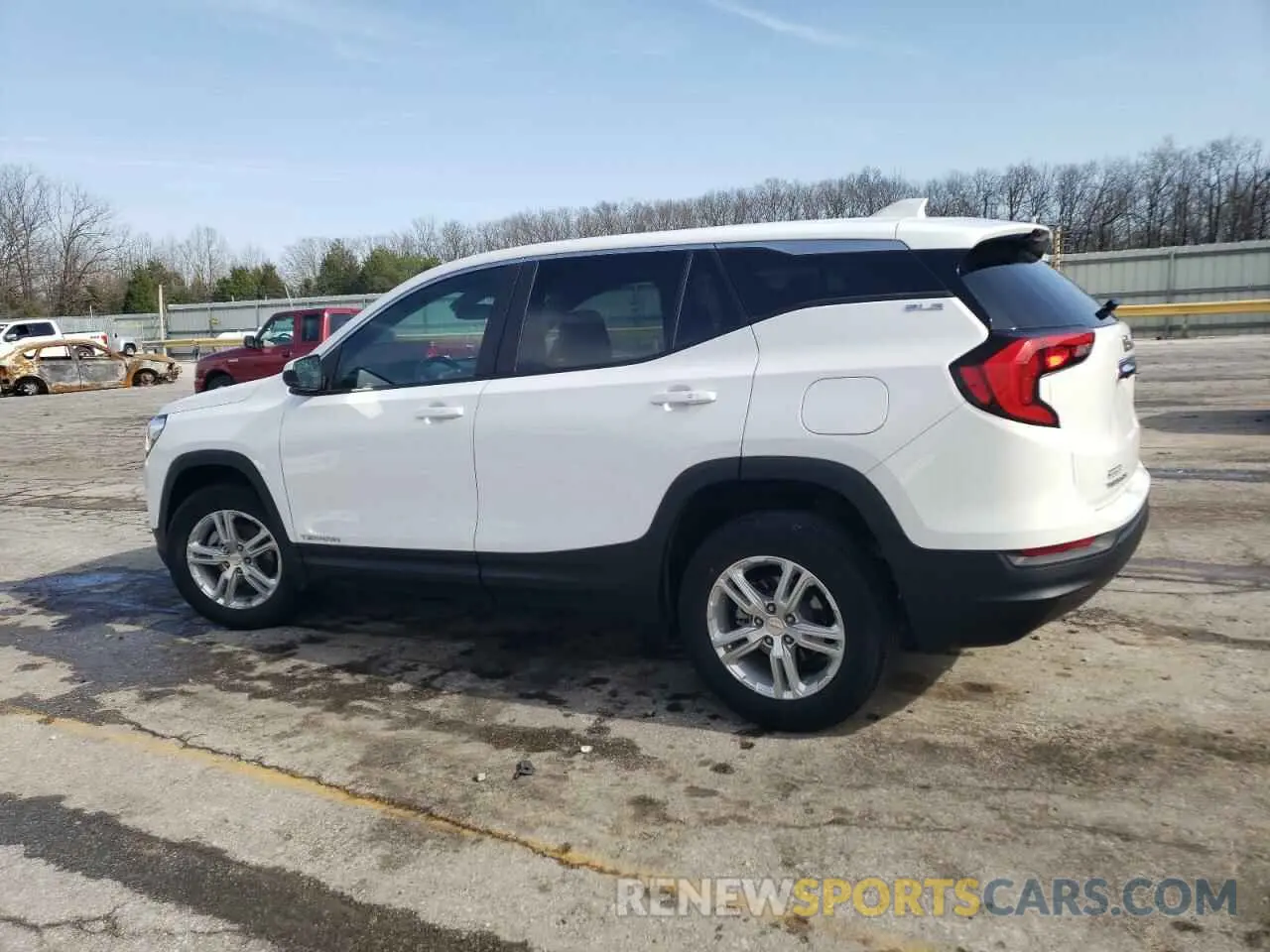 2 fotografías del automóvil dañado 3GKALMEV7ML401016 GMC TERRAIN 2021