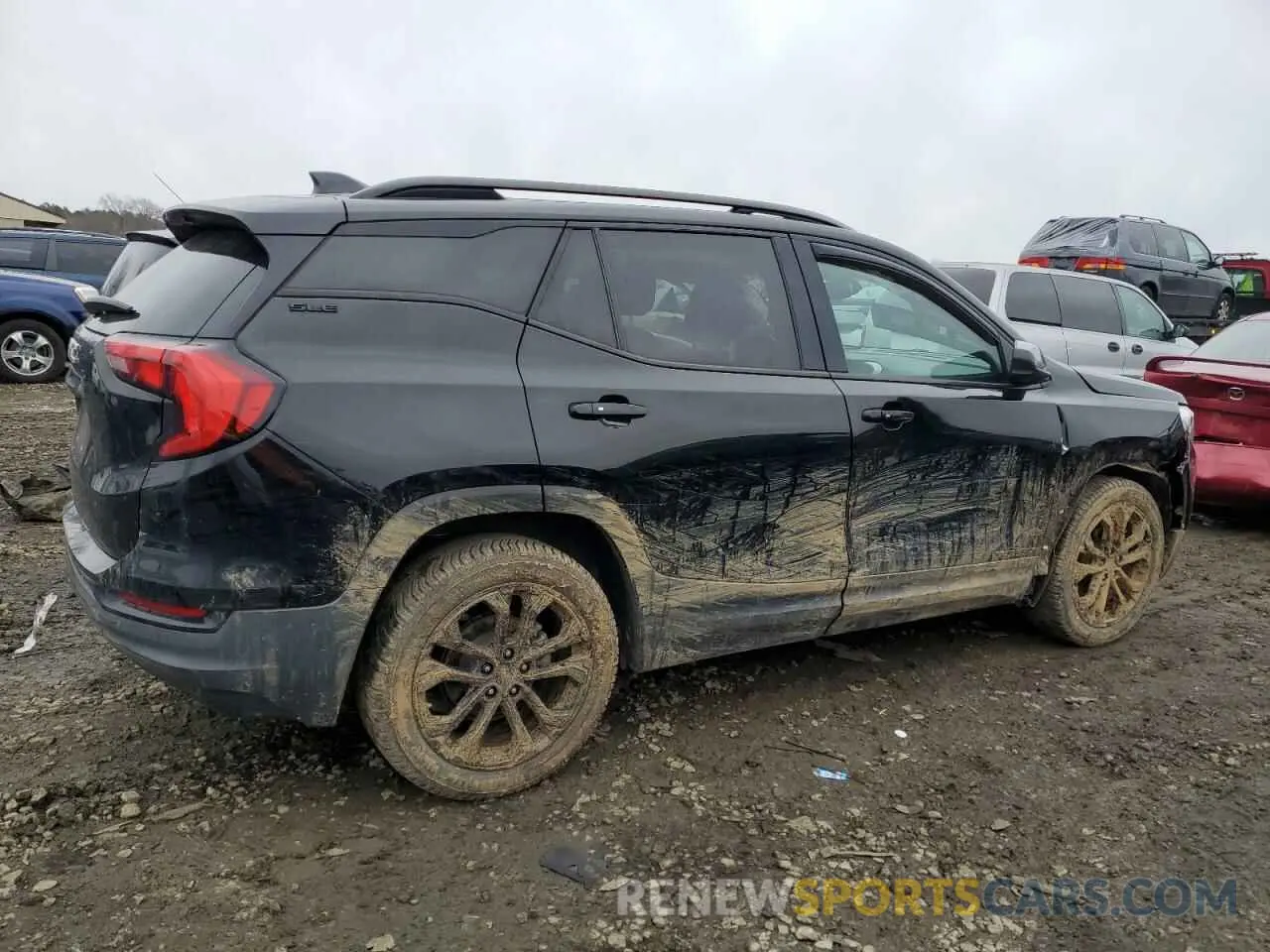 3 fotografías del automóvil dañado 3GKALMEV8ML360816 GMC TERRAIN 2021