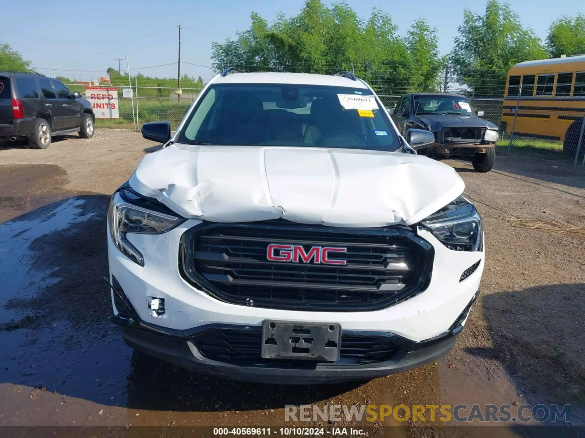 12 fotografías del automóvil dañado 3GKALMEV8ML370164 GMC TERRAIN 2021