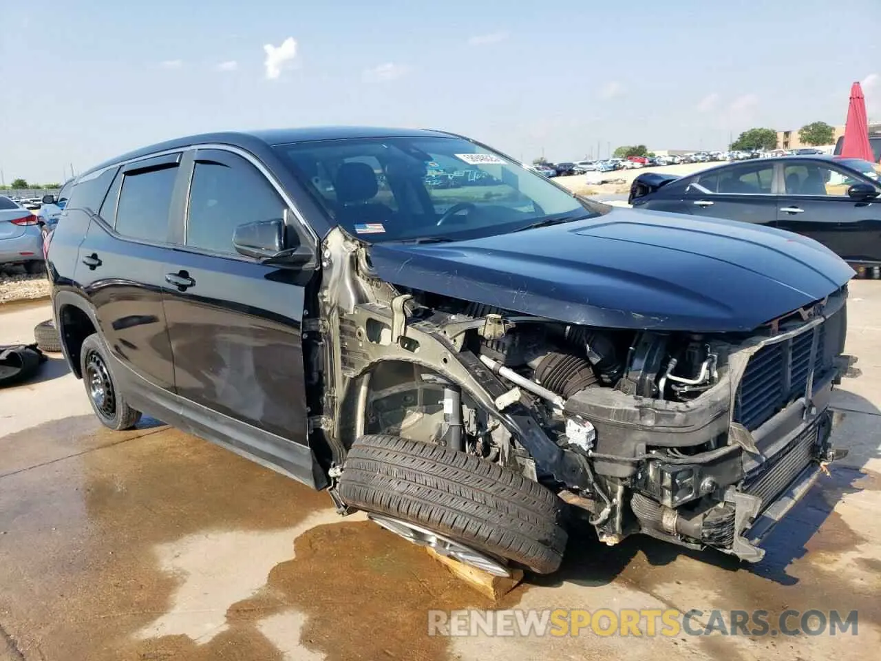 4 fotografías del automóvil dañado 3GKALMEV9ML307154 GMC TERRAIN 2021
