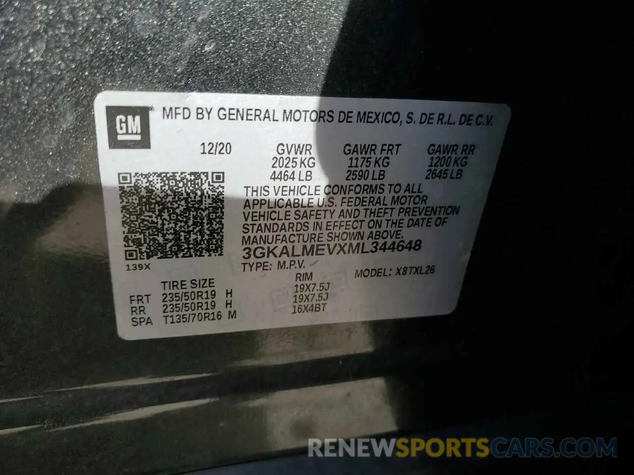 14 fotografías del automóvil dañado 3GKALMEVXML344648 GMC TERRAIN 2021