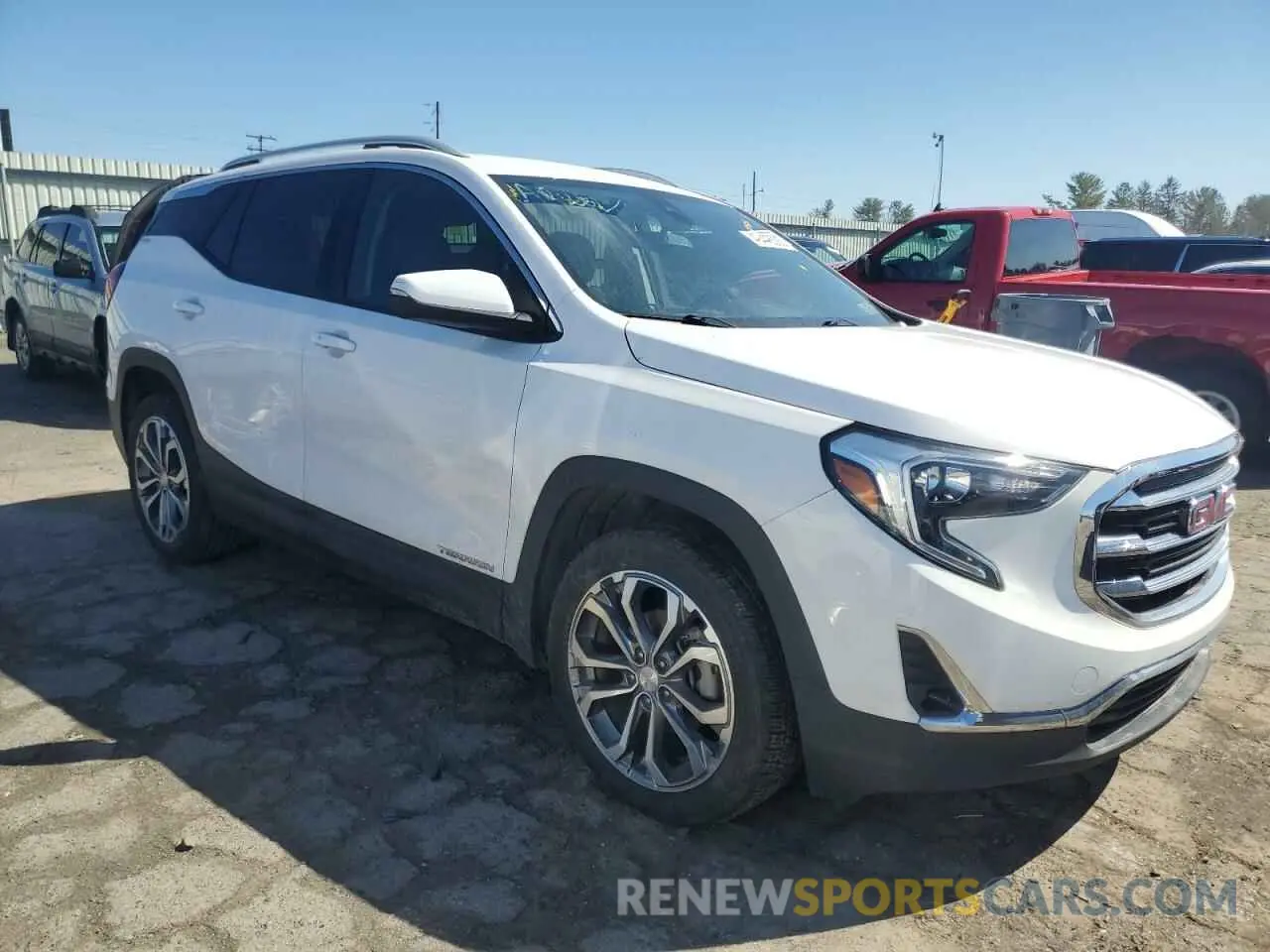 4 fotografías del automóvil dañado 3GKALPEV1ML325729 GMC TERRAIN 2021