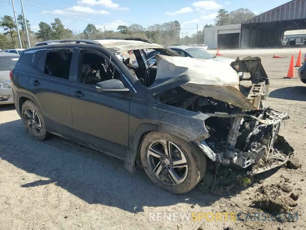 4 fotografías del automóvil dañado 3GKALPEV5ML369121 GMC TERRAIN 2021