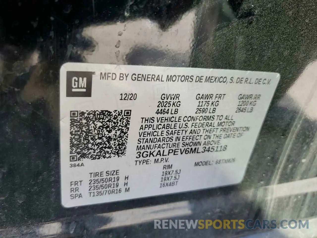 14 fotografías del automóvil dañado 3GKALPEV6ML345118 GMC TERRAIN 2021