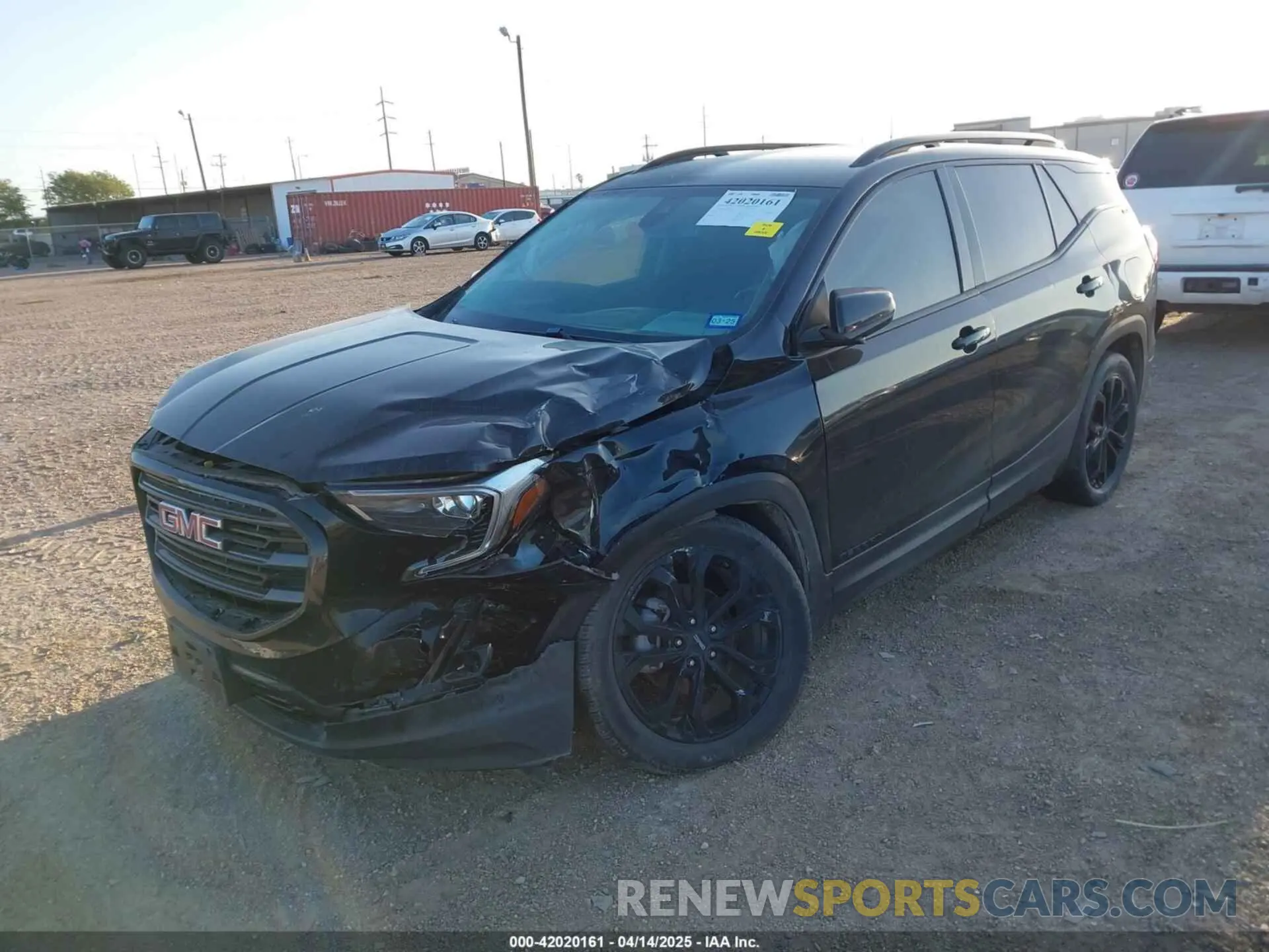 2 fotografías del automóvil dañado 3GKALPEV6ML345507 GMC TERRAIN 2021