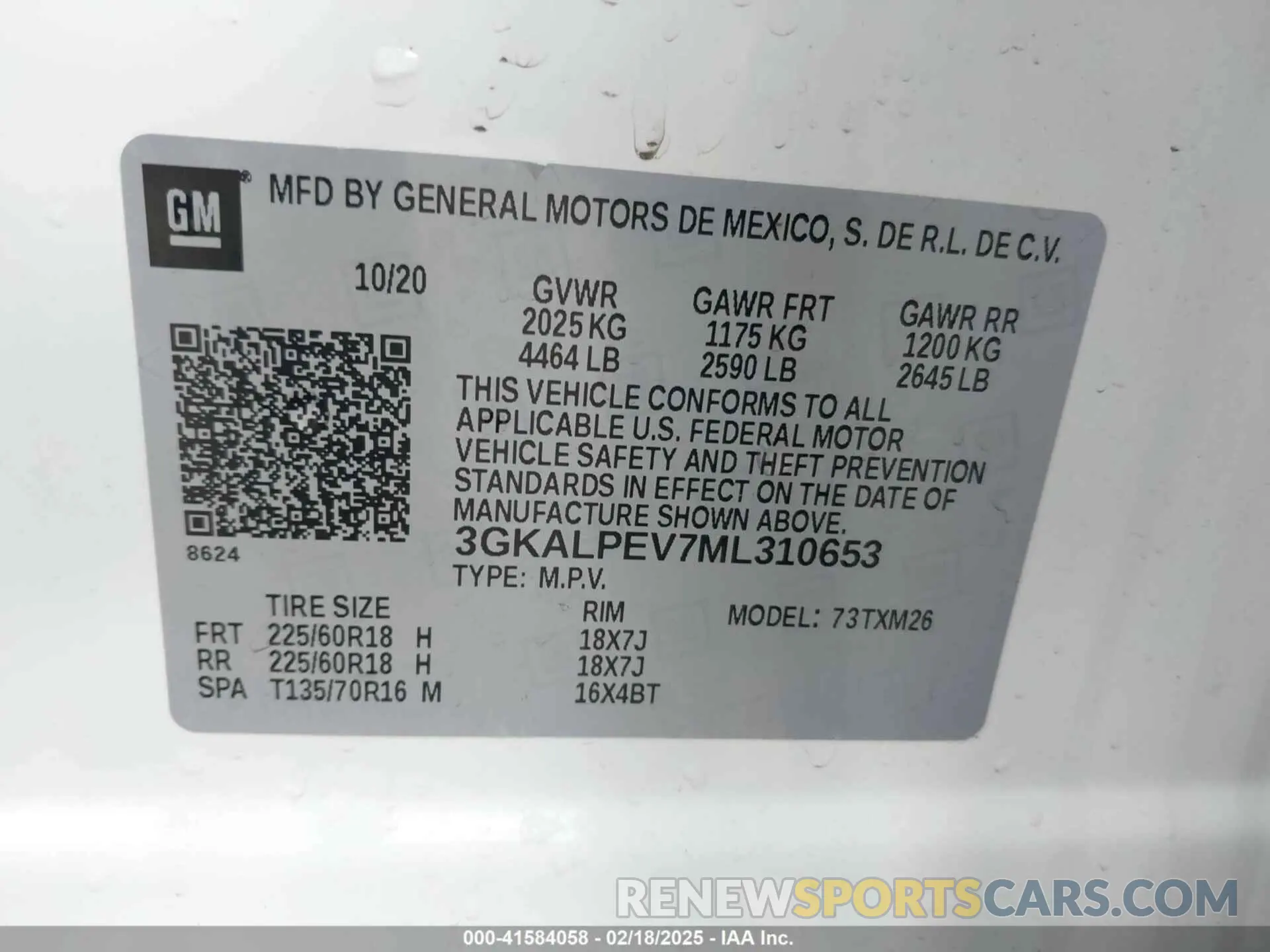 9 fotografías del automóvil dañado 3GKALPEV7ML310653 GMC TERRAIN 2021