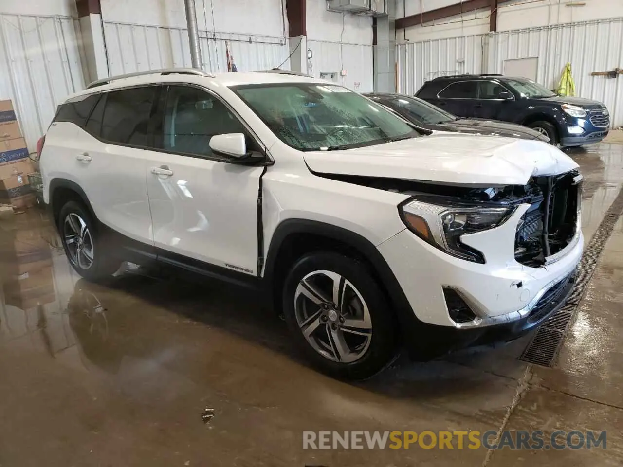 4 fotografías del automóvil dañado 3GKALPEV7ML313553 GMC TERRAIN 2021