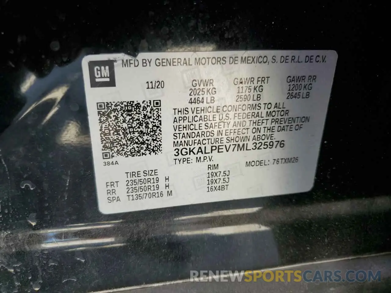 13 fotografías del automóvil dañado 3GKALPEV7ML325976 GMC TERRAIN 2021