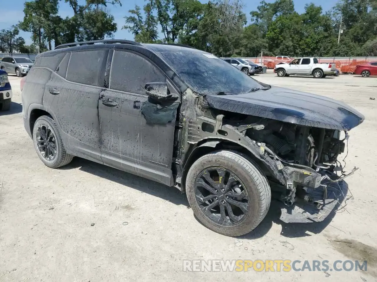 4 fotografías del automóvil dañado 3GKALPEV7ML325976 GMC TERRAIN 2021