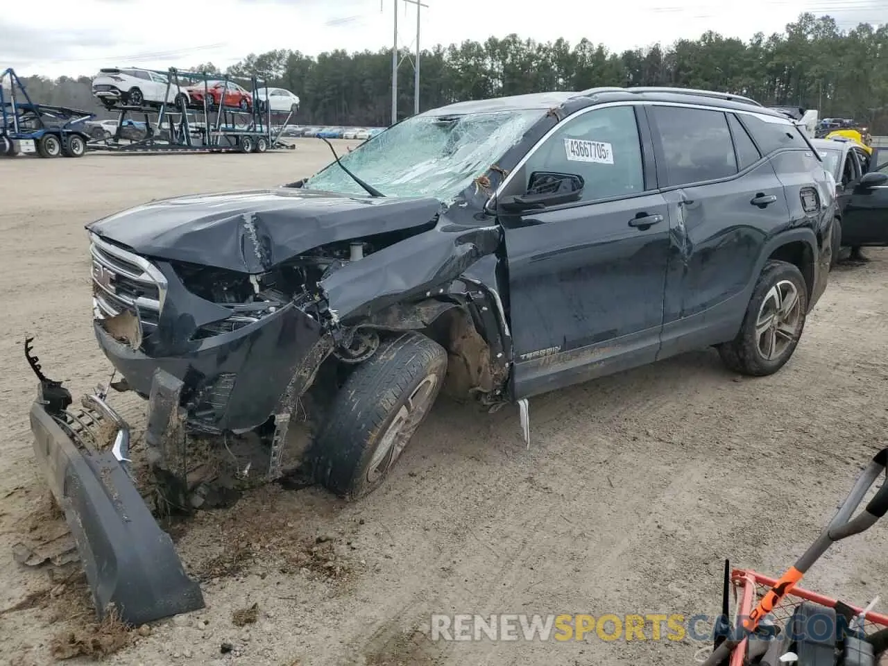 1 fotografías del automóvil dañado 3GKALPEV8ML391808 GMC TERRAIN 2021