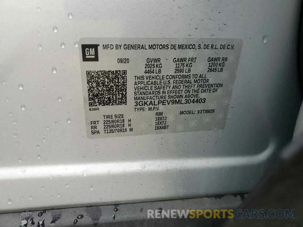 13 fotografías del automóvil dañado 3GKALPEV9ML304403 GMC TERRAIN 2021