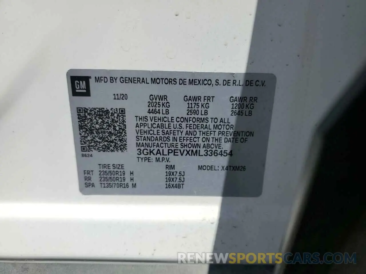 14 fotografías del automóvil dañado 3GKALPEVXML336454 GMC TERRAIN 2021