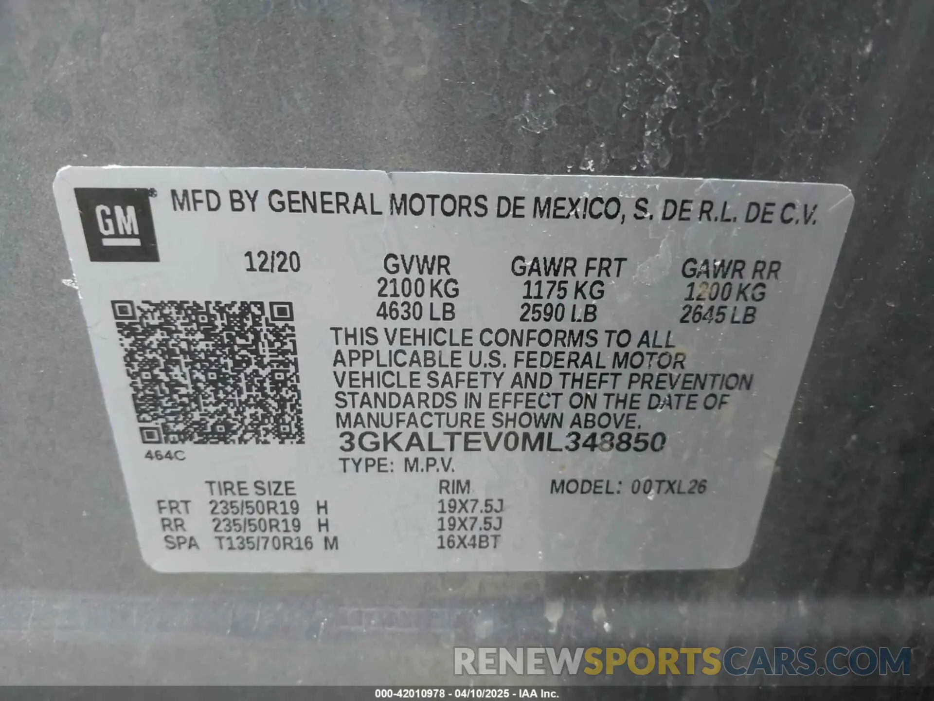 9 fotografías del automóvil dañado 3GKALTEV0ML348850 GMC TERRAIN 2021
