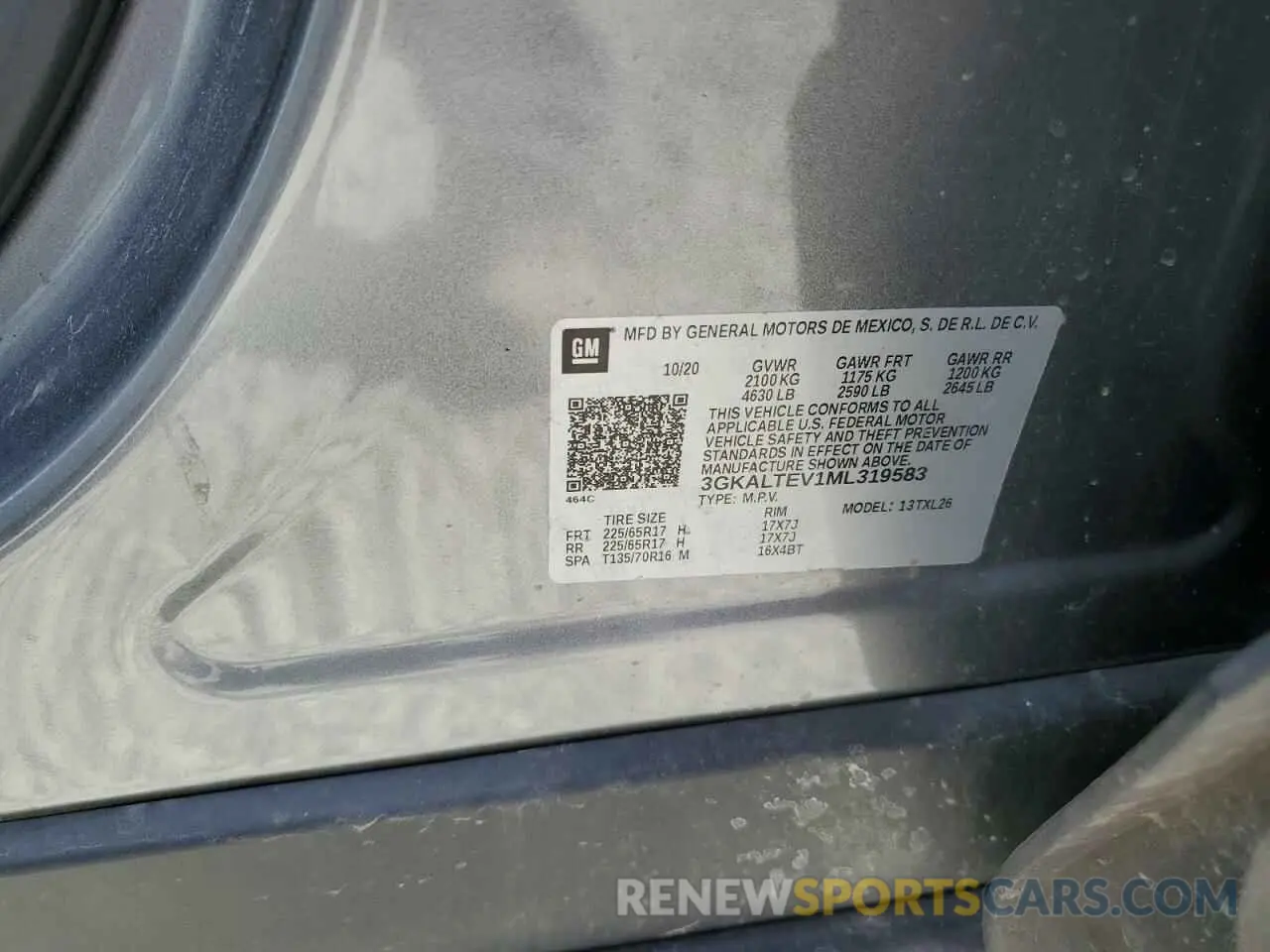 13 fotografías del automóvil dañado 3GKALTEV1ML319583 GMC TERRAIN 2021