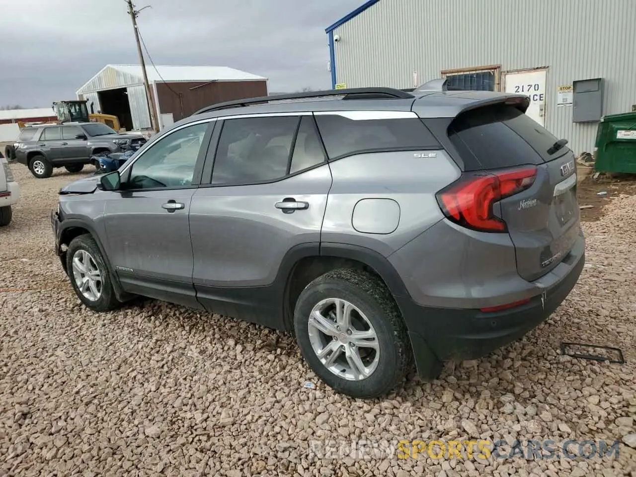 2 fotografías del automóvil dañado 3GKALTEV7ML370442 GMC TERRAIN 2021