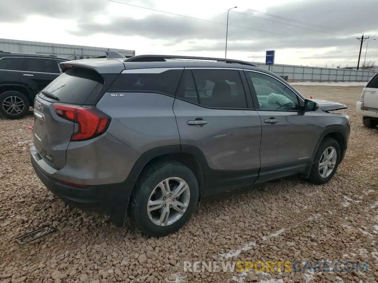 3 fotografías del automóvil dañado 3GKALTEV7ML370442 GMC TERRAIN 2021