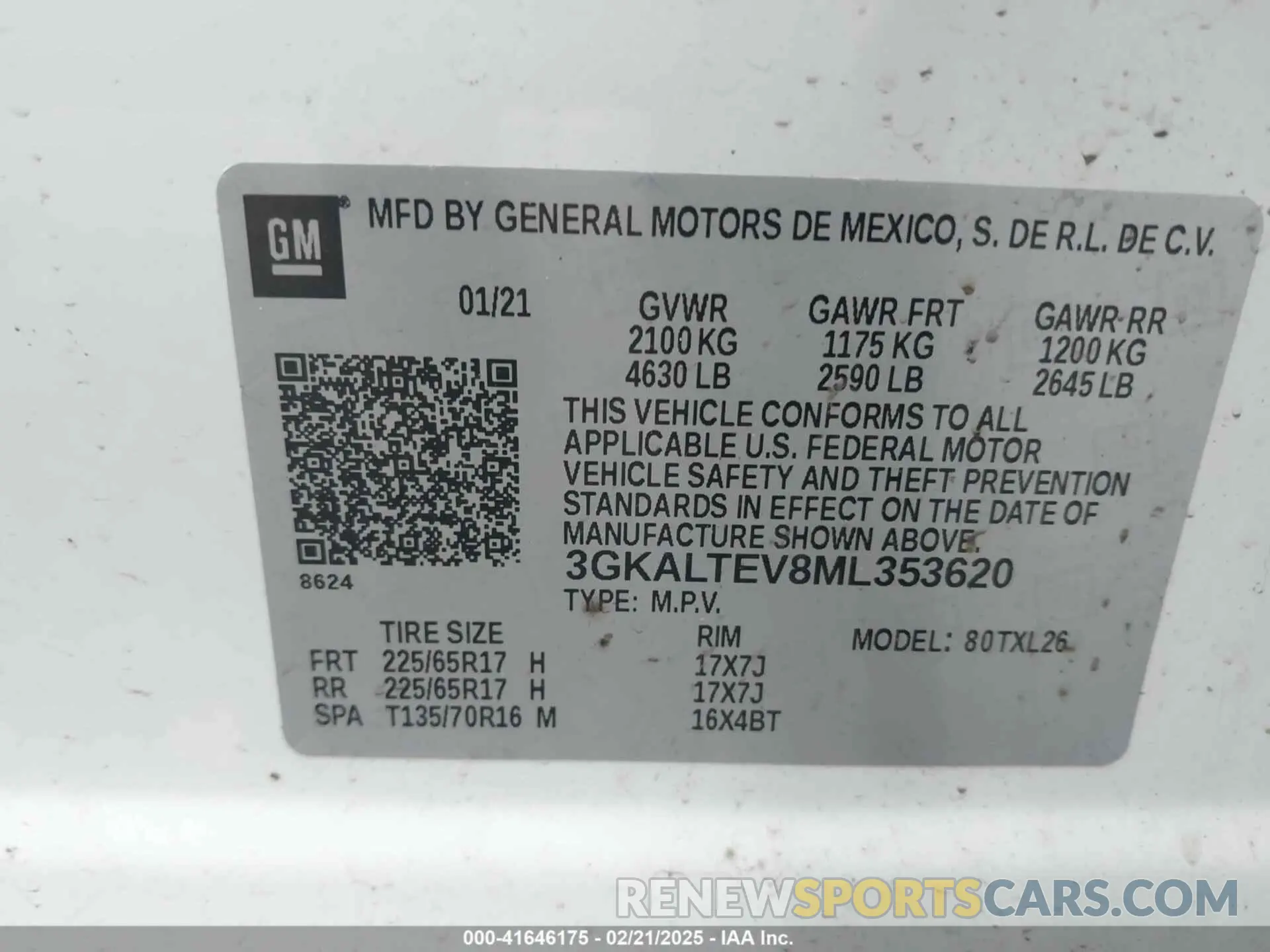 9 fotografías del automóvil dañado 3GKALTEV8ML353620 GMC TERRAIN 2021