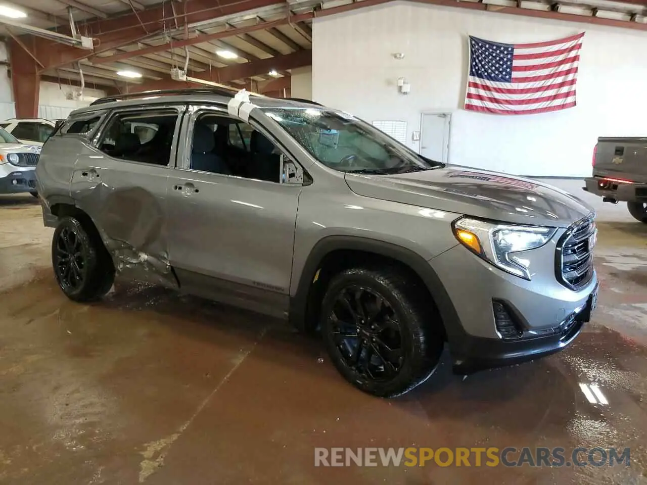 4 fotografías del automóvil dañado 3GKALTEVXML375649 GMC TERRAIN 2021