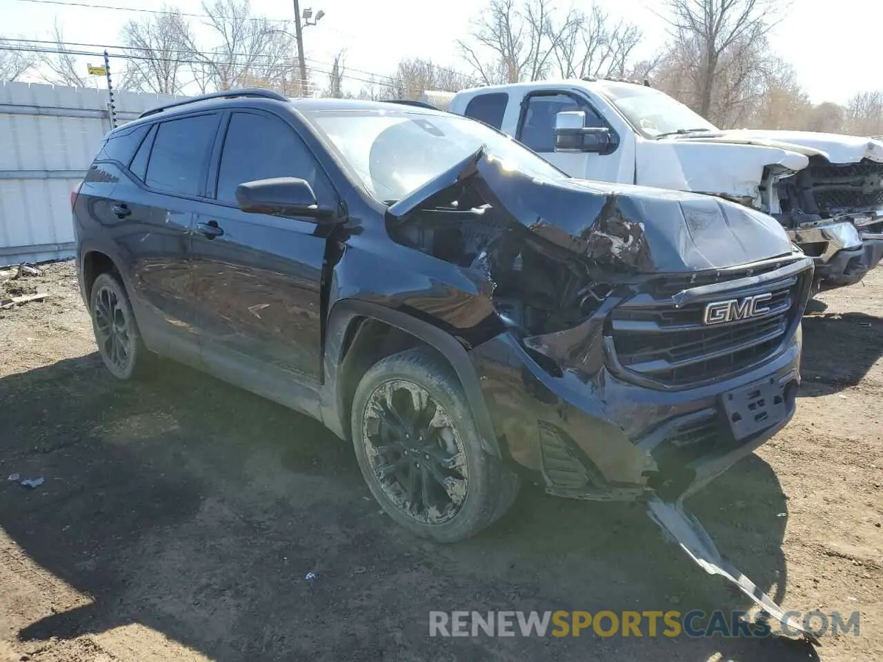 4 fotografías del automóvil dañado 3GKALTEVXML399336 GMC TERRAIN 2021