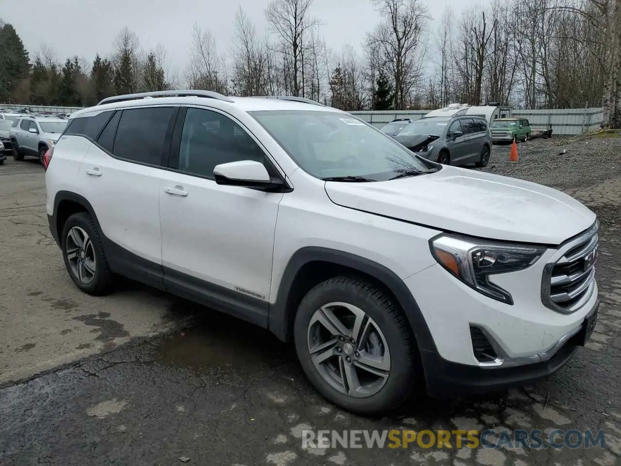 4 fotografías del automóvil dañado 3GKALVEV1ML314007 GMC TERRAIN 2021