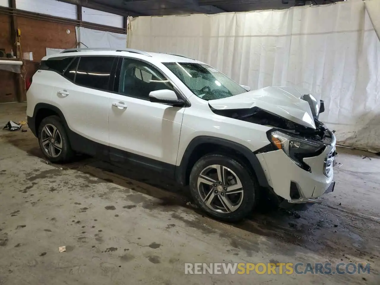 4 fotografías del automóvil dañado 3GKALVEV1ML343457 GMC TERRAIN 2021