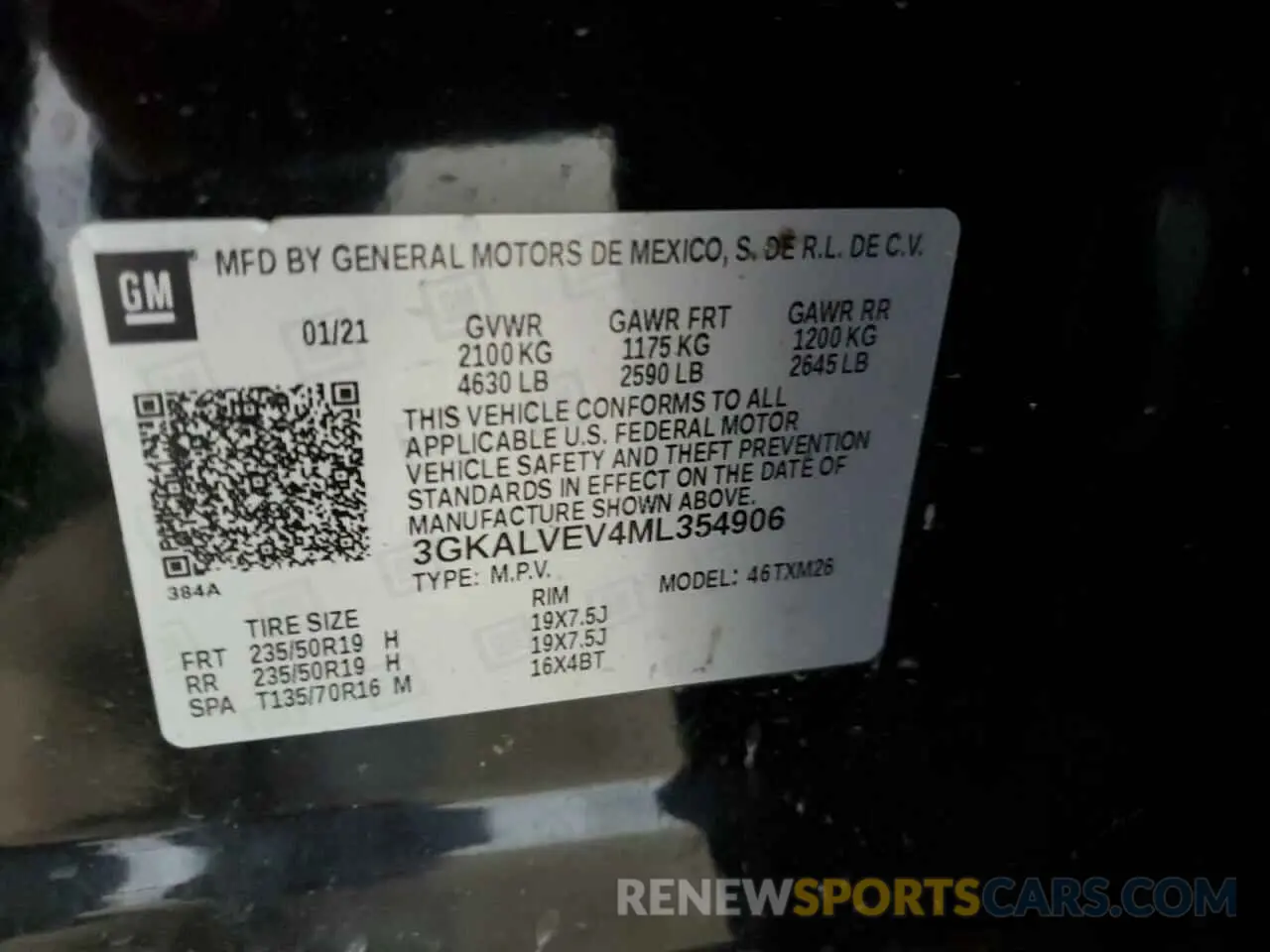 13 fotografías del automóvil dañado 3GKALVEV4ML354906 GMC TERRAIN 2021
