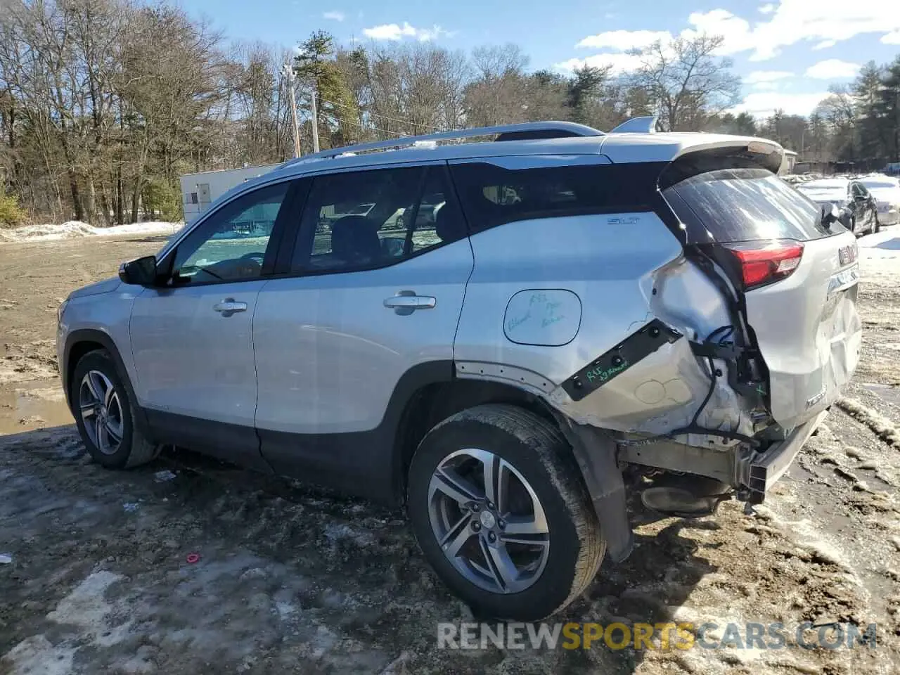 2 fotografías del automóvil dañado 3GKALVEV5ML381905 GMC TERRAIN 2021