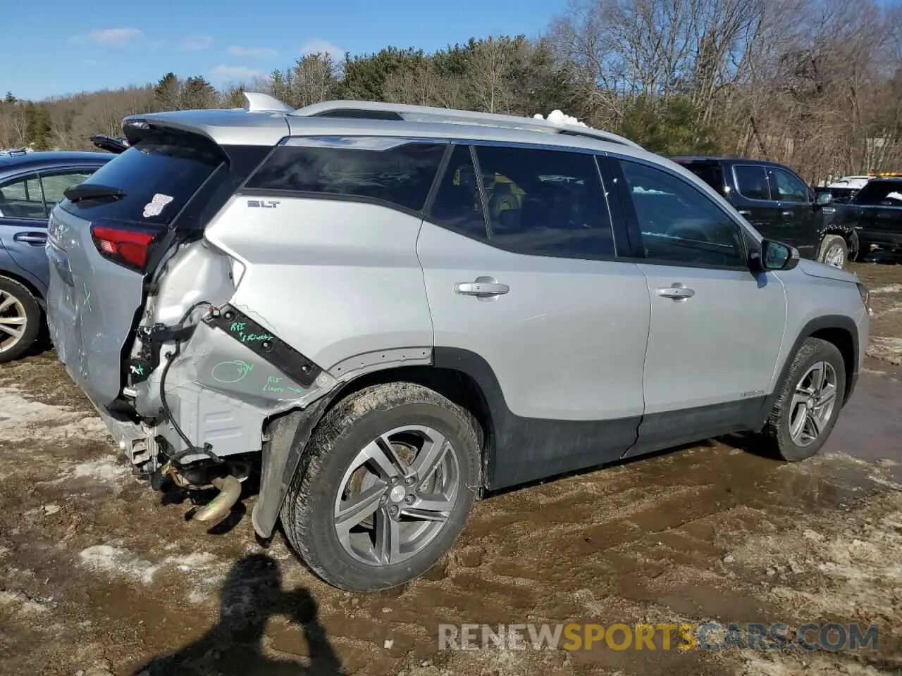 3 fotografías del automóvil dañado 3GKALVEV5ML381905 GMC TERRAIN 2021